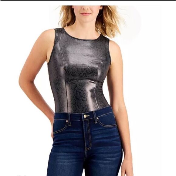 NWT Snakeskin Print Bodysuit  - Picture 1 of 14